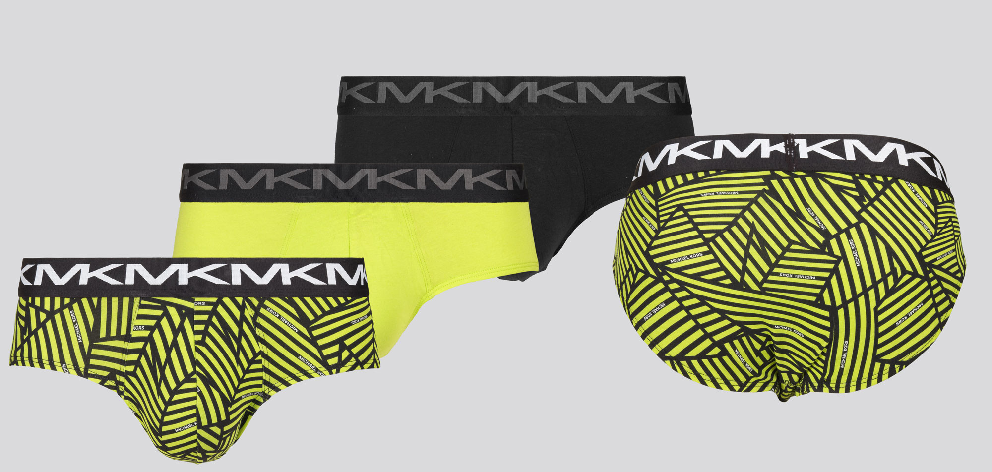 Michael Kors Lo Rise Brief 3-Pack 033 Neon Lime,